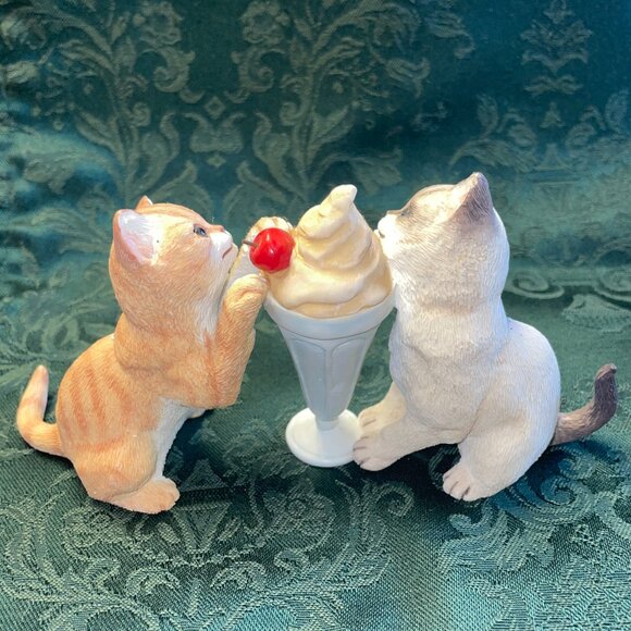 Like New Lenox Sundae Social Cat Statue - Picture 4 of 11